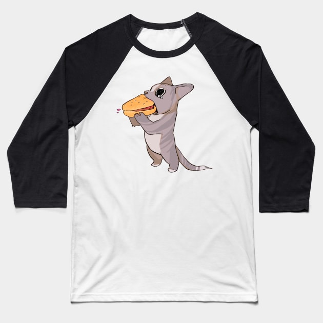 Hungry Boy Baseball T-Shirt by Cute